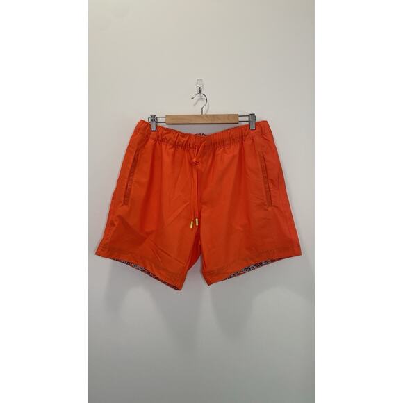 Robert Graham Other - Robert Graham Mens Size 36 Classic Fit Orange Swim Trunks Swim Shorts Surf Board
